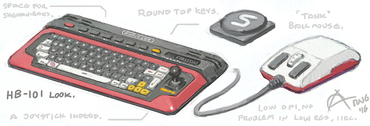 Keyboard and mouse